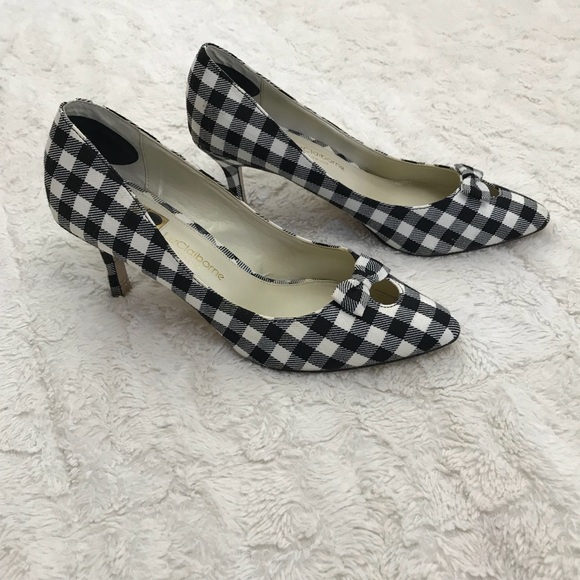 Liz Claiborne Shoes - Liz Claiborne Gingham Heels